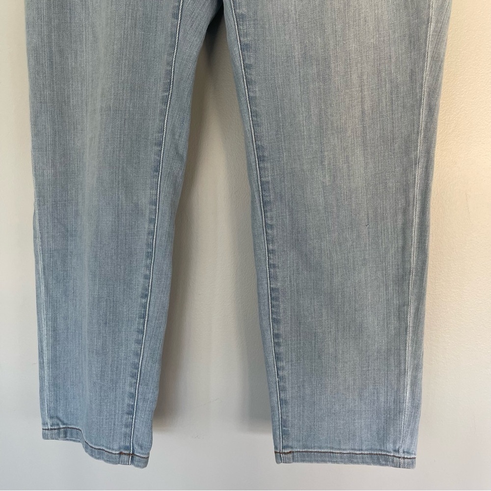 Eileen Fisher Organic Cotton Straight Stretch Ankle Jeans Sz 10 - Style #R18BD - Picture 3 of 11